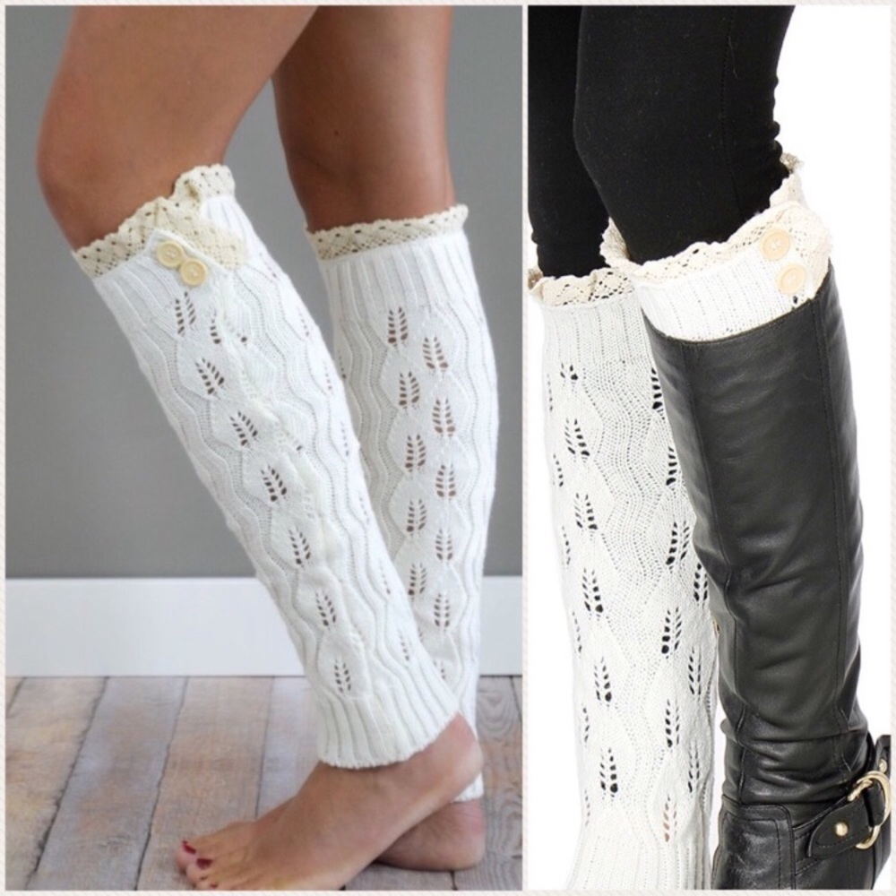Double Button Leg Warmers - Picture 2 of 3